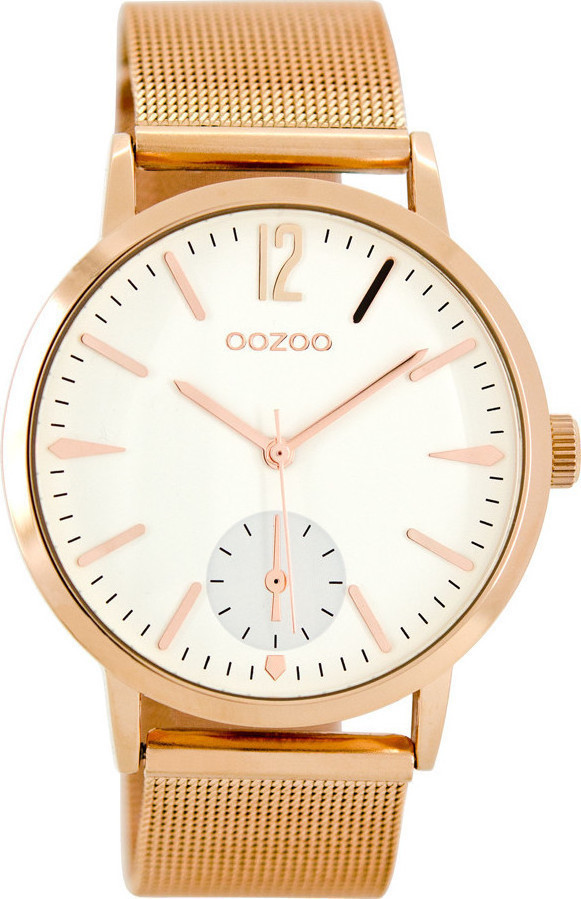 OOZOO Timepieces Rose Gold Metal Bracelet C8613