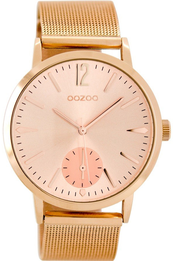 OOZOO Timepieces Rose Gold Metallic Bracelet C8614