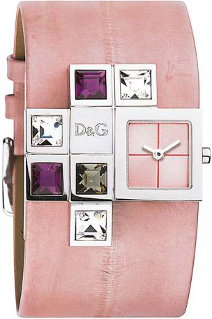 Dolce & Gabbana Pink Leather Strap DW0176