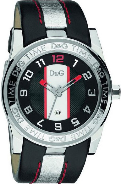 Dolce & Gabbana Black Leather Strap DW0216