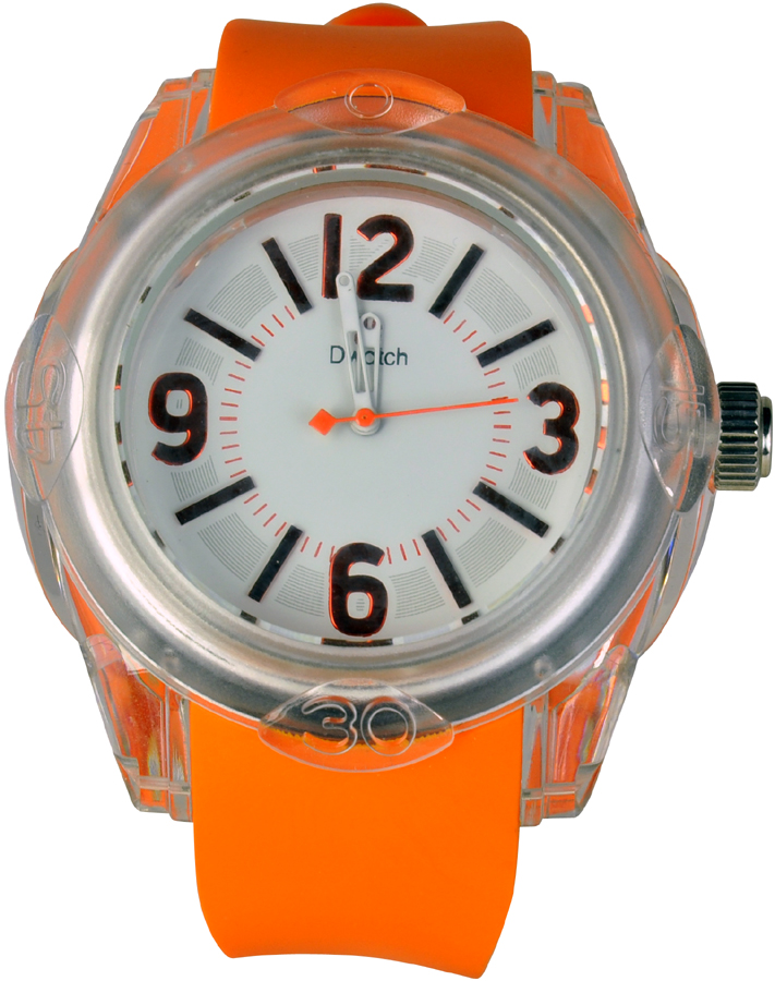 D-Watch Orange Rubber Strap TM-1001-08