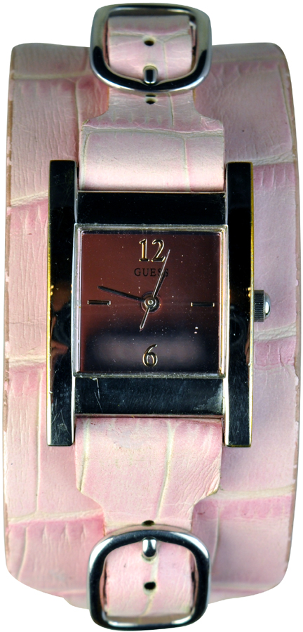 Guess Pink Leather Strap I80302L3