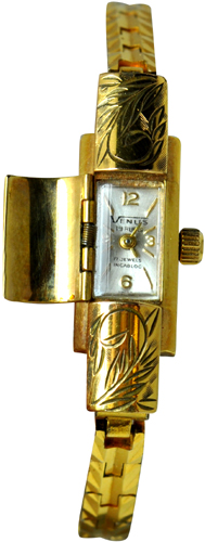 Venus Vintage Stainless Steel Bracelet Jewels Incabloc