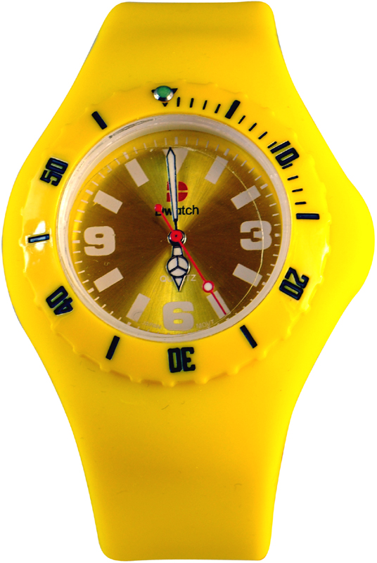 D-Watch Yellow Rubber Strap YL-SP022-YEL