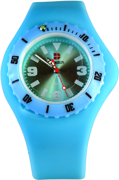 D-Watch Light Blue Silicone Strap YL-SP022