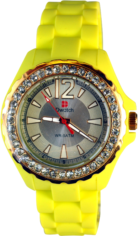 D-Watch Yellow Rubber Strap TM-1005S-11