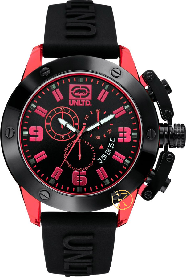 Marc Ecko Men's Rubber Quartz Watch E16082G1