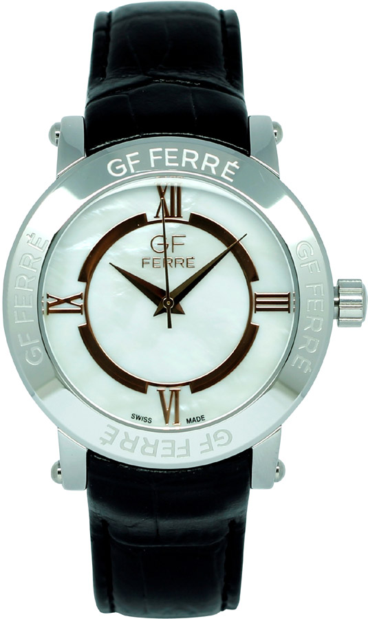 Gianfranco Ferre Gf Ferre Black Leather Strap GFSS3088