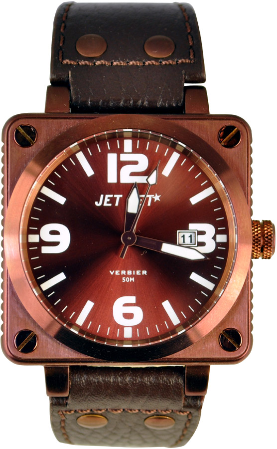 Jet Set Watch St. Moritz Brown Leather Strap J27591-117