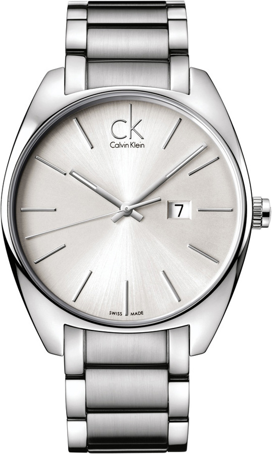 Calvin Klein Exchange Silver Dial Stainless Steel Bracelet K2F21126