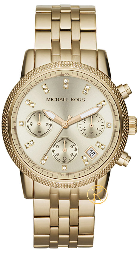 Michael Kors  Ladies Gold Plated Chronograph Watch  MK5676