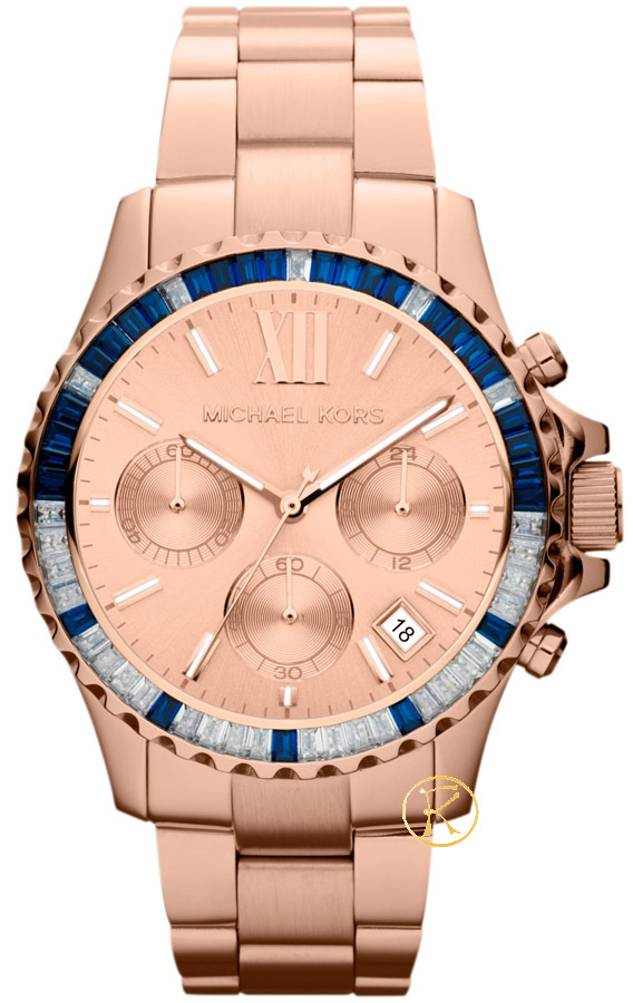Michael kors everest rose-gold chrono dial metal bracelet MK5755