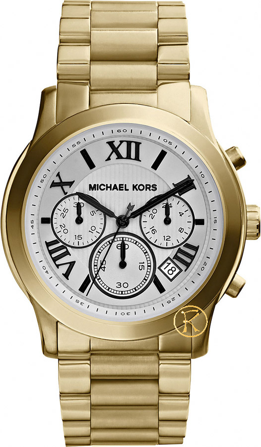 Michael Kors Women's Chronograph Cooper Gold-Tone Stainless Steel Bracelet Watch MK5916