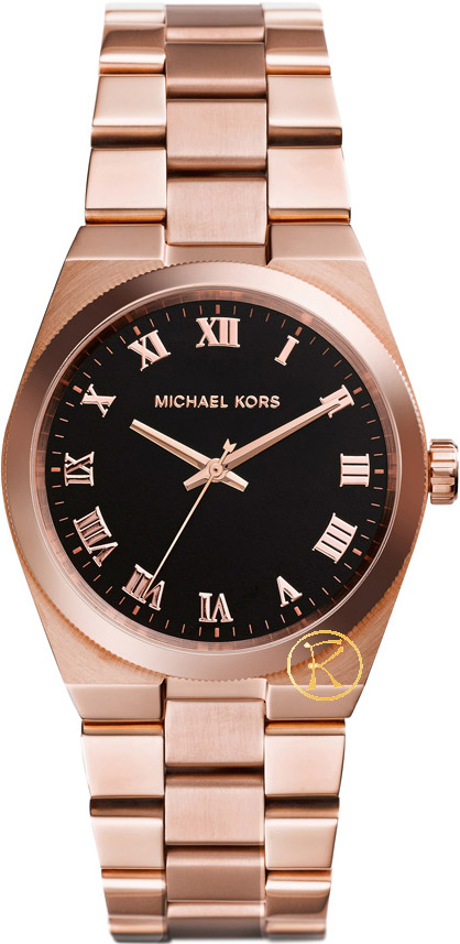 MICHAEL KORS Brooks Three Hands Rose Gold Stainless Steel Bracelet MK5937