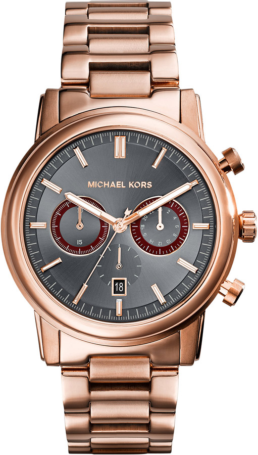 Michael Kors Pennant Rose Gold Stainless Steel Chronograph MK8370