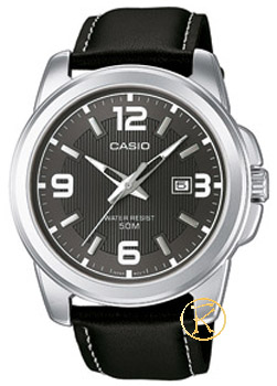 CASIO Collection Black Leather Strap MTP-1314PL-8AVEF