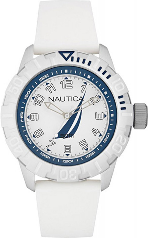 Nautica Sport White Rubber Strap NAI08504G