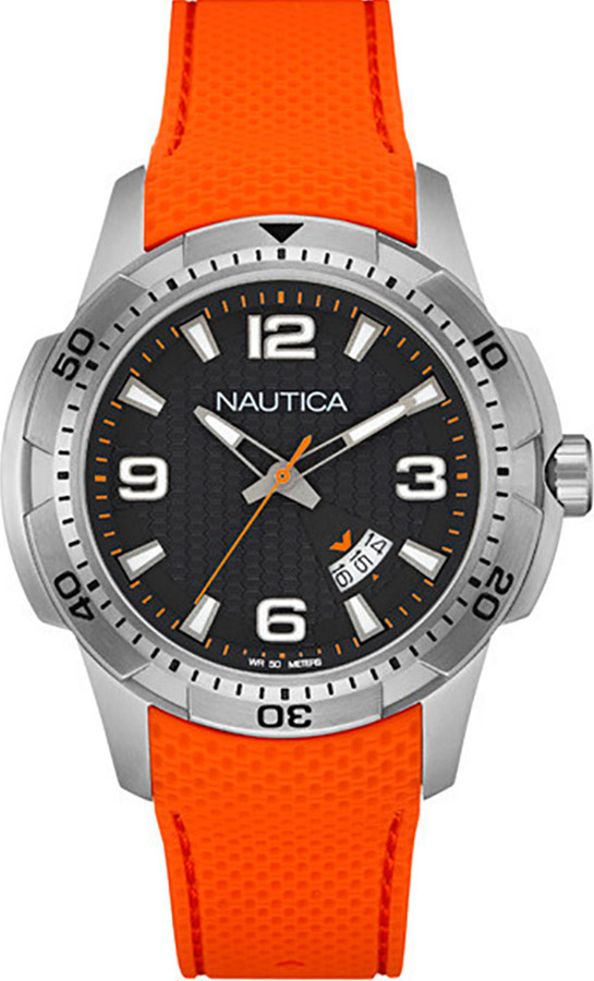 Nautica Orange Rubber Strap NAI12519G