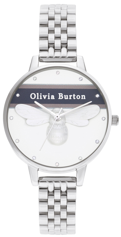 Olivia Burton Varsity Lucky Bee Silver OB16VS07