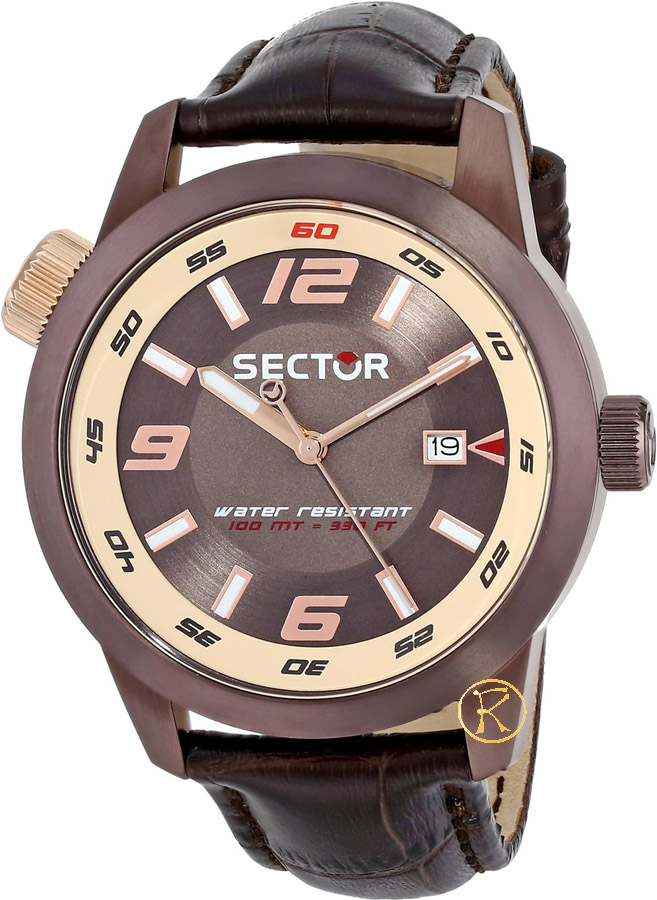 Sector Oversize Brown Leather Strap R3251102019
