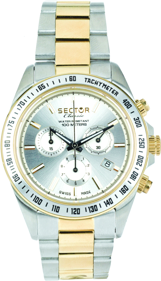 SECTOR CLASSIC Two Tone Stainless Steel Bracelet R3273785007