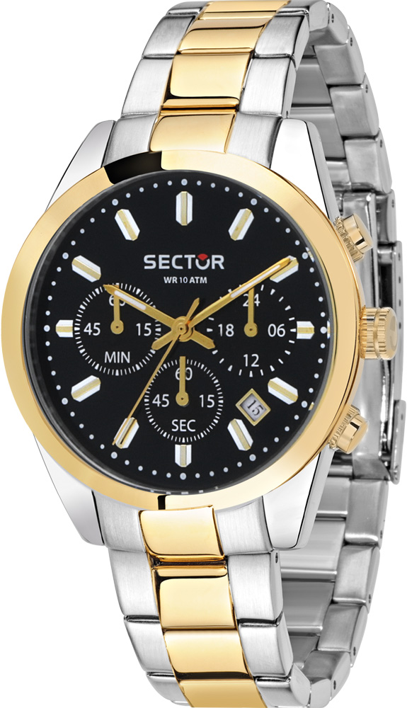 SECTOR 245 Chrono Two Tone Stainless Steel Bracelet  R3273786001