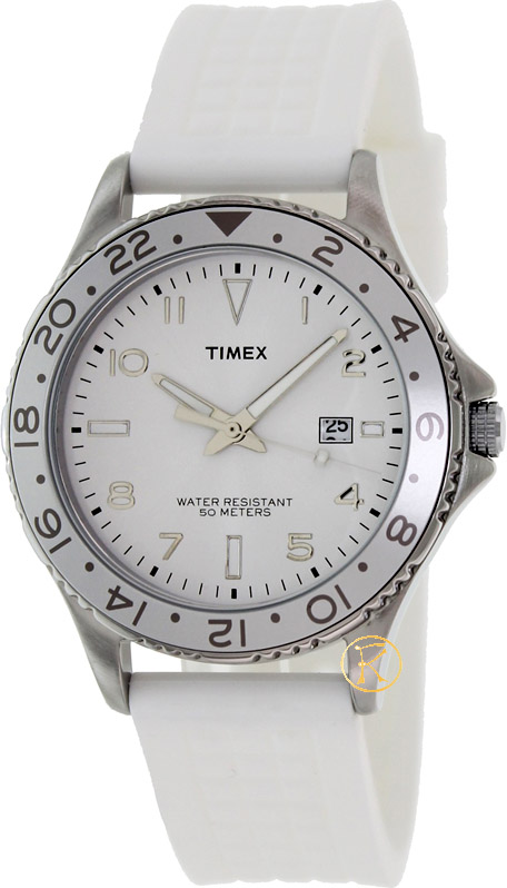 Timex Kaleidoscope White Rubber Strap T2P030
