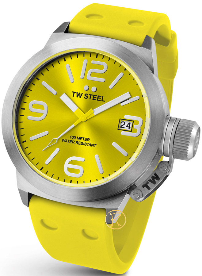 TW Steel Unisex Canteen Fashion Yellow Watch 45mm TW520