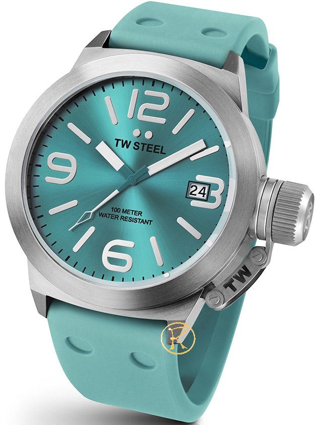 TW Steel Unisex Canteen Fashion Turquoise Watch 45mm TW525