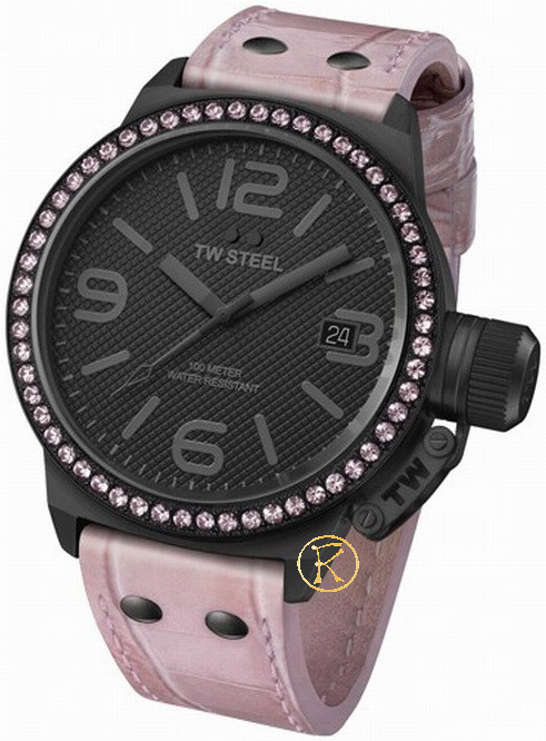 TW STEEL Women's watch pink leather strap TW911