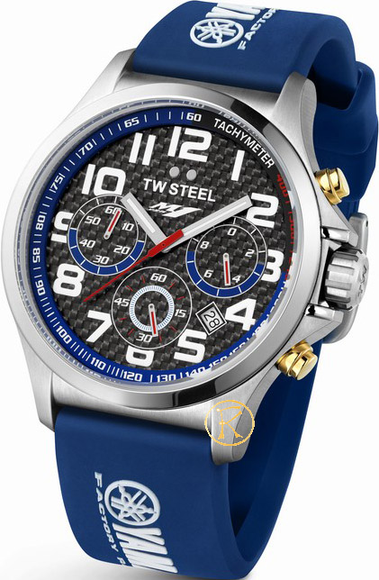 TW Steel Yamaha Racing Limited Collection Blue Rubber Strap TW926