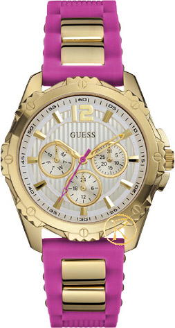 GUESS Intrepid 2 Pink Rubber Strap W0325L3
