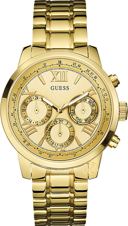 Guess Gold Multifunction Stainless Steel Bracelet W0330L1