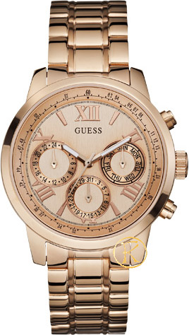 Guess Rose Gold Multifunction Stainless Steel Bracelet W0330L2