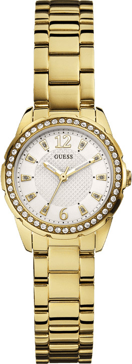 Guess Crystals Gold Stainless Steel Bracelet W0445L2