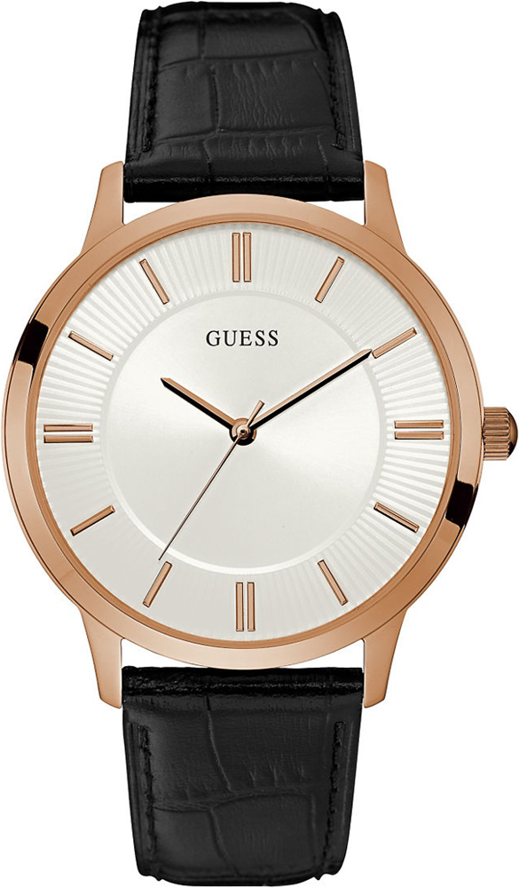 Guess Black Leather Strap W0664G4