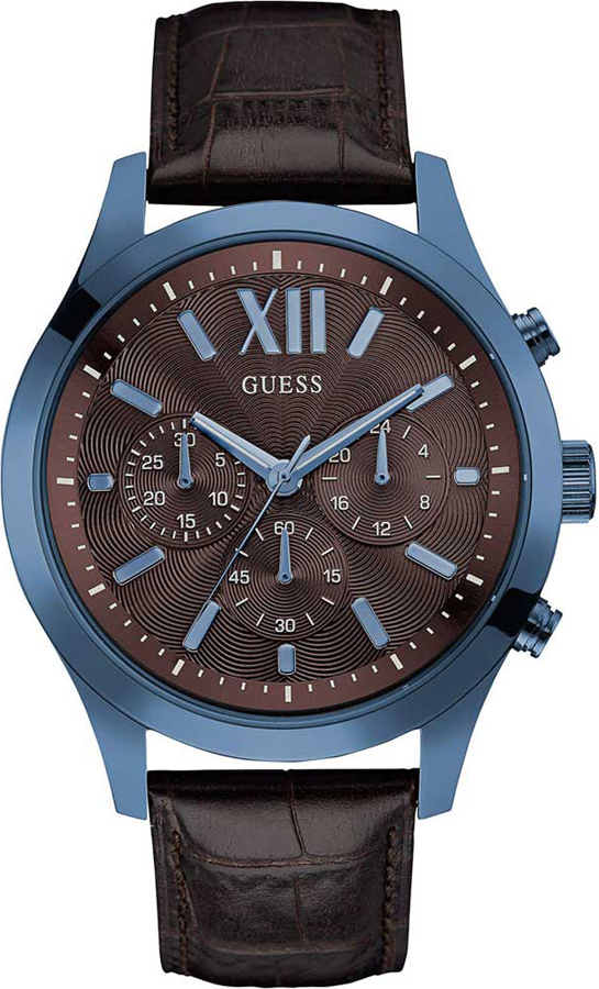 GUESS Brown Leather Chronograph W0789G2