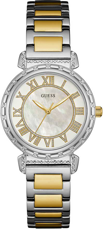 GUESS Crystals Two Tone Stainless Steel Bracelet W0831L3