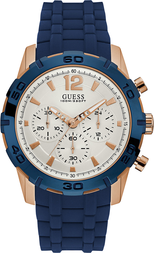 Guess Blue Rubber Strap W0864G5