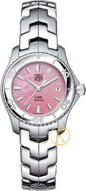 TAGHeuer Link Stainless Steel Bracelet Pink Dial WJ1315.BA0573