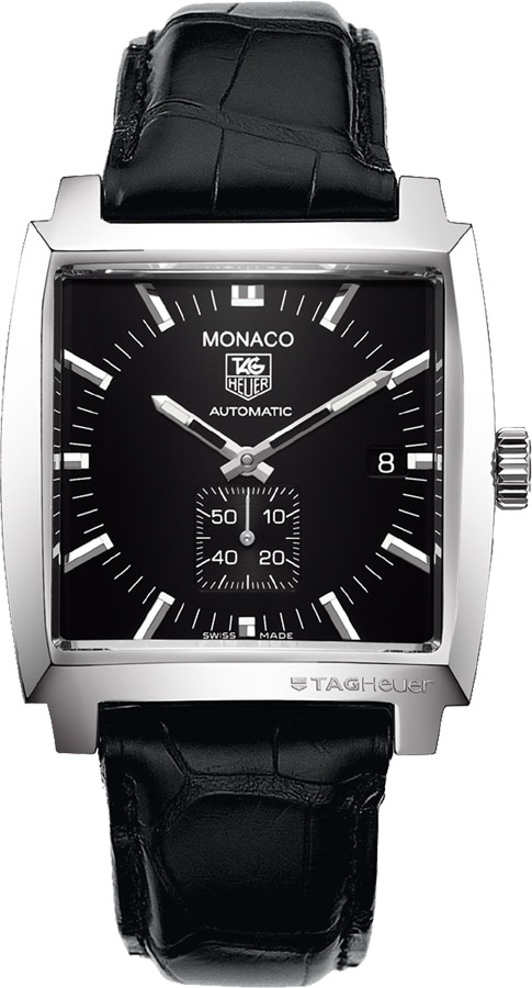 TAG Heuer Men's Monaco Automatic Leather Strap Watch WW2110.FC6177