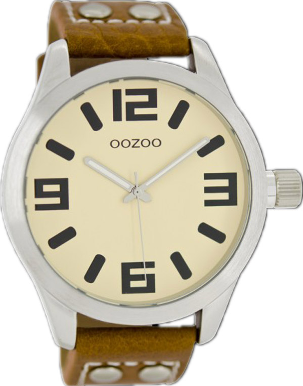 OOZOO Timepieces XL Brown Leather Strap C1052