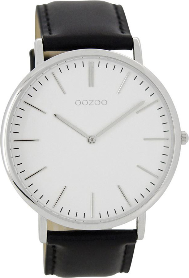 OOZOO Timepieces Vintage Three Hands Metal Leather Strap C6906