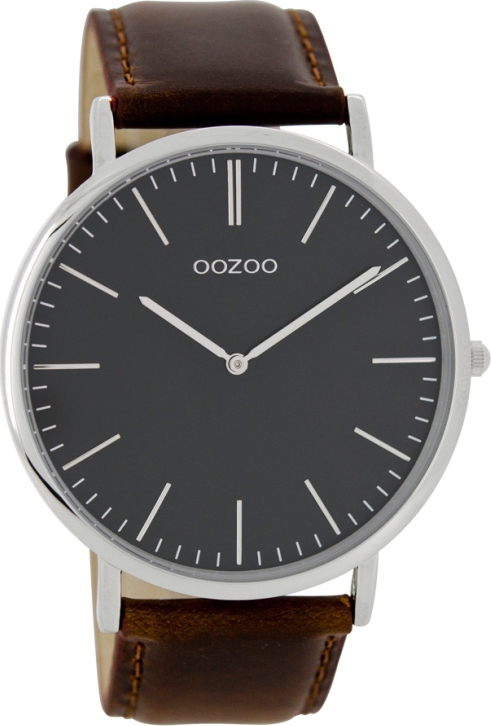 OOZOO Timepieces Vintage Brown Leather Strap C6910