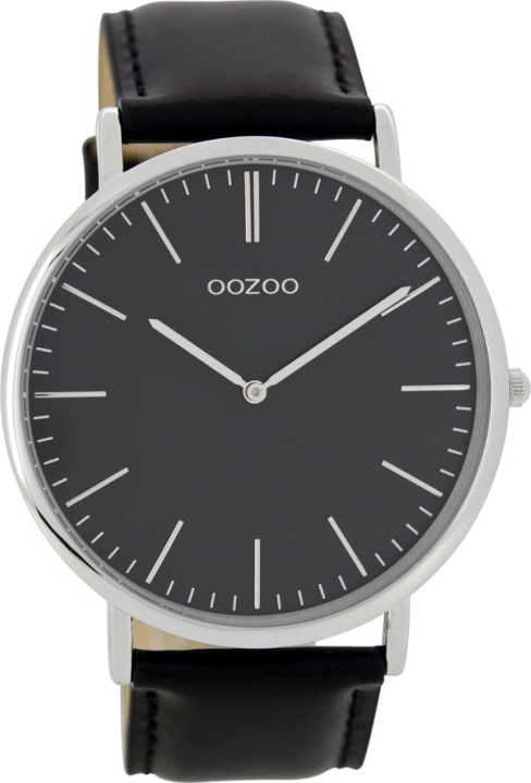 OOZOO Timepieces Vintage Black Leather Strap C6911