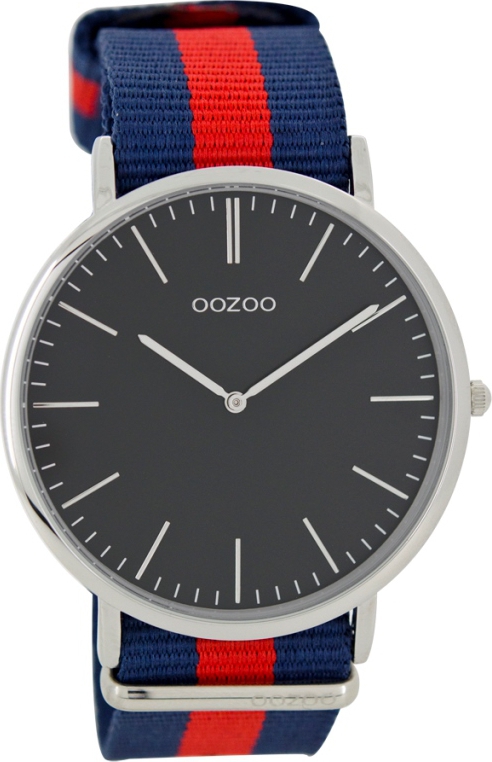 OOZOO Timepieces Vintage Two Tone Fabric Strap C6912