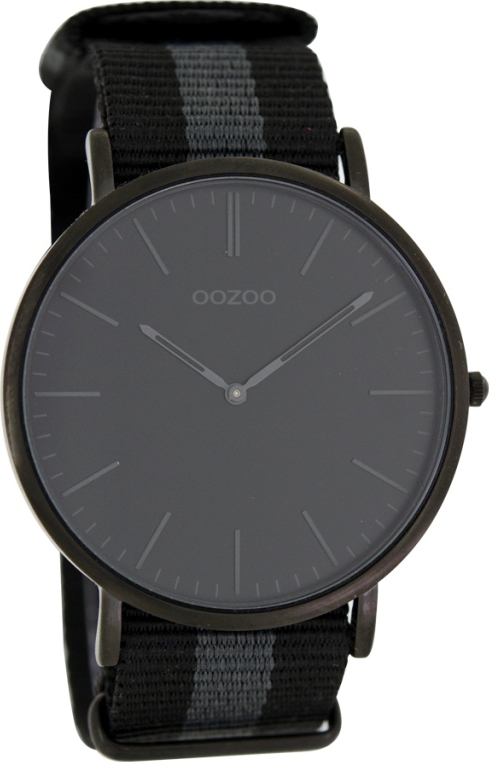 OOZOO Τimepieces Vintage Black Multicolor Nato Strap C6936
