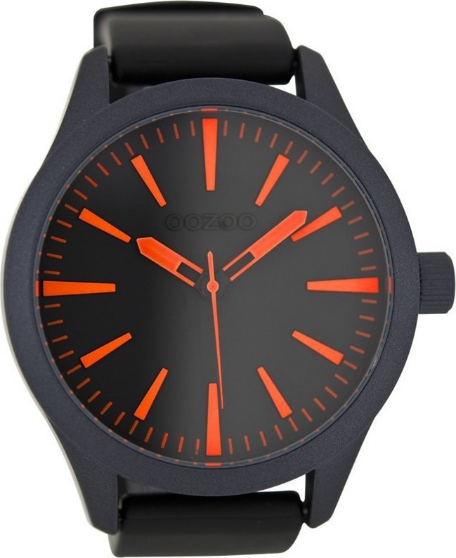 OOZOO Timepieces Black Leather Strap C7029