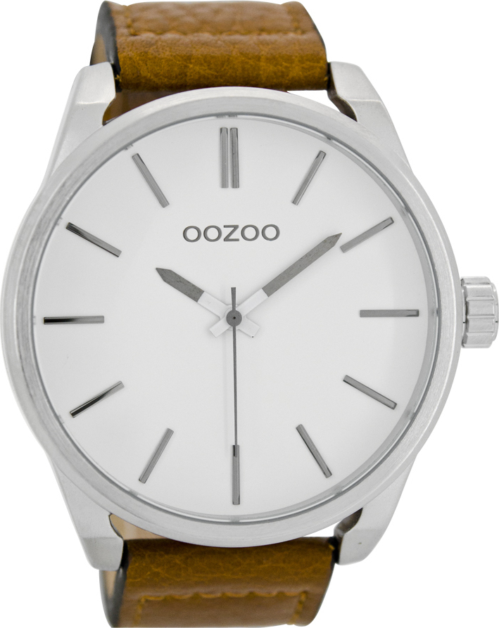 OOZOO Timepieces XXL Brown Leather Strap C7070