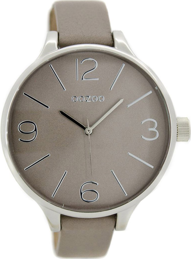 OOZOO Timepieces XL Beige Leather Strap C7162